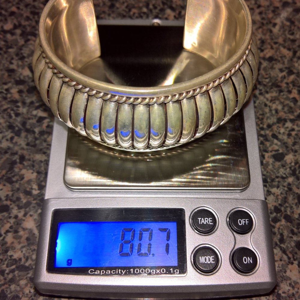 Native American Artisan Statement Cuff 925